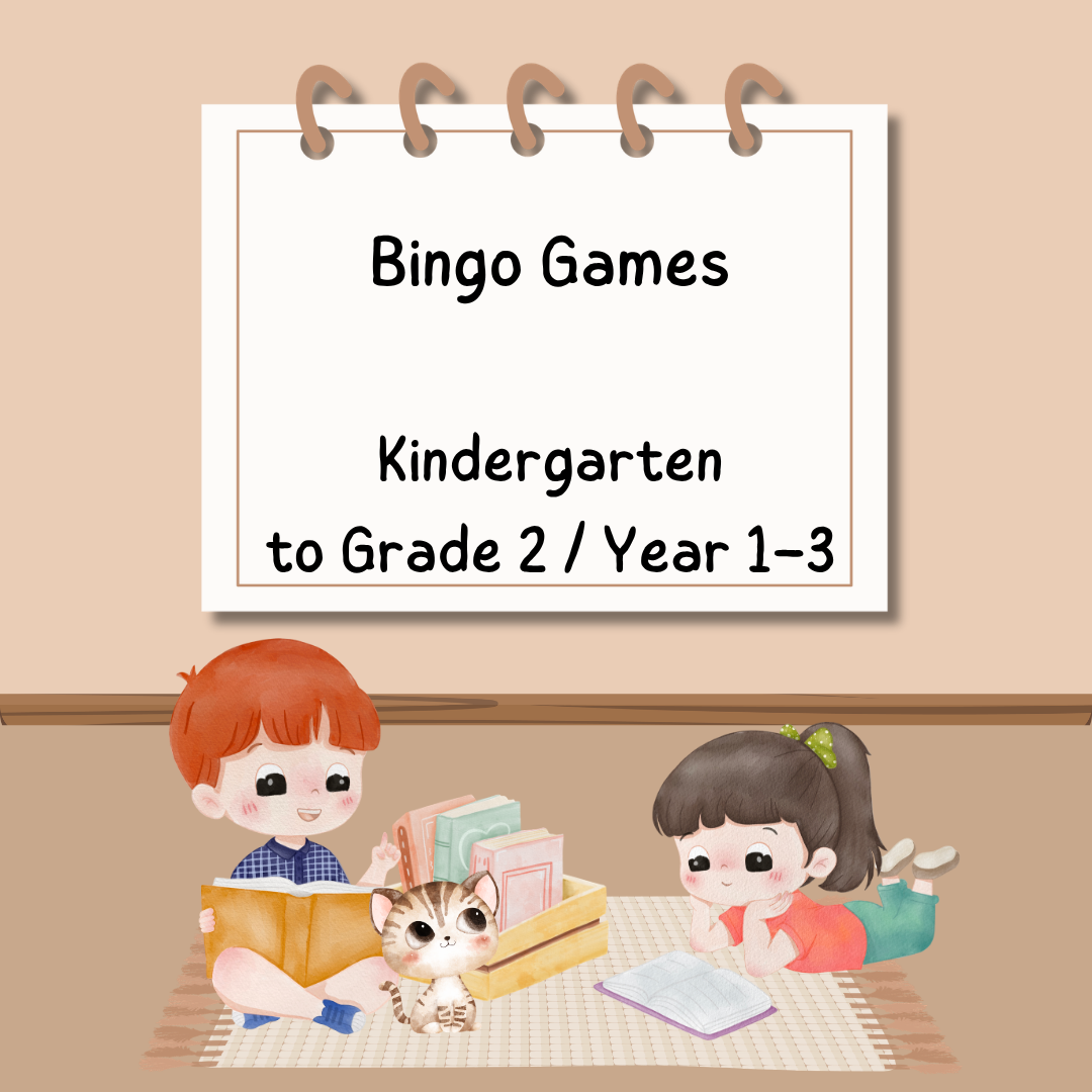Bingo Games - Kindergarten to Grade 2