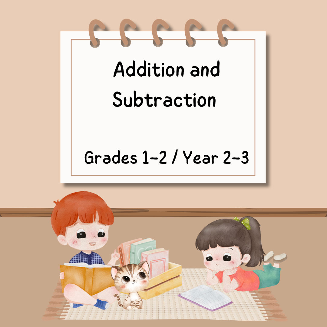 Addition and Subtraction Worksheets – Grades 1–2