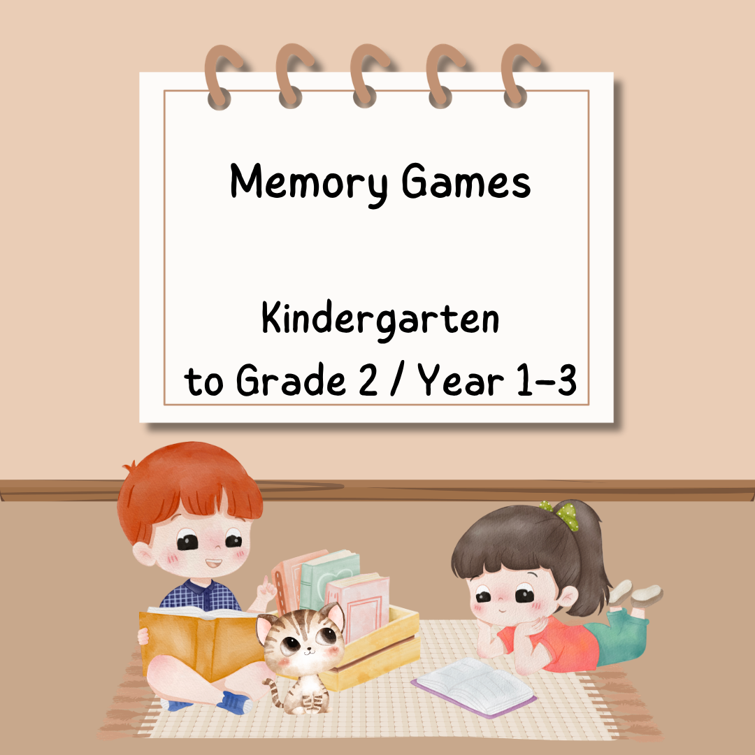 Memory Games - Kindergarten to Grade 2