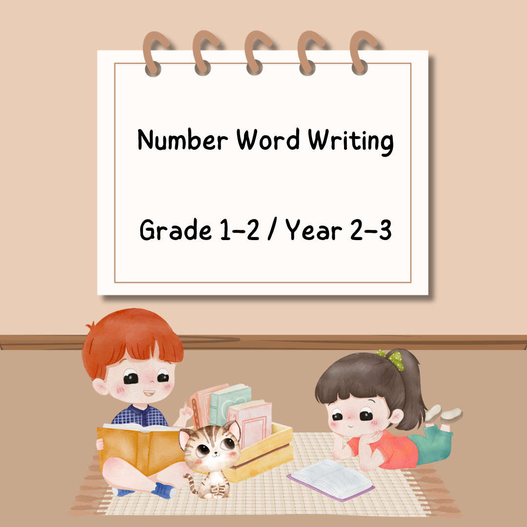Writing Number Words - Grade 1–2 / Year 2–3