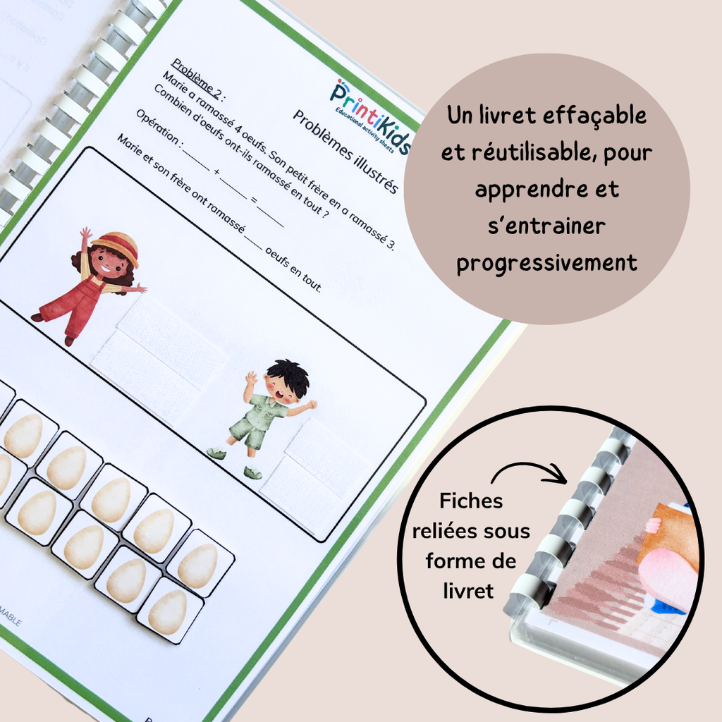 Maxi Pack additions et soustractions – problèmes simples et illustrés - CP CE1