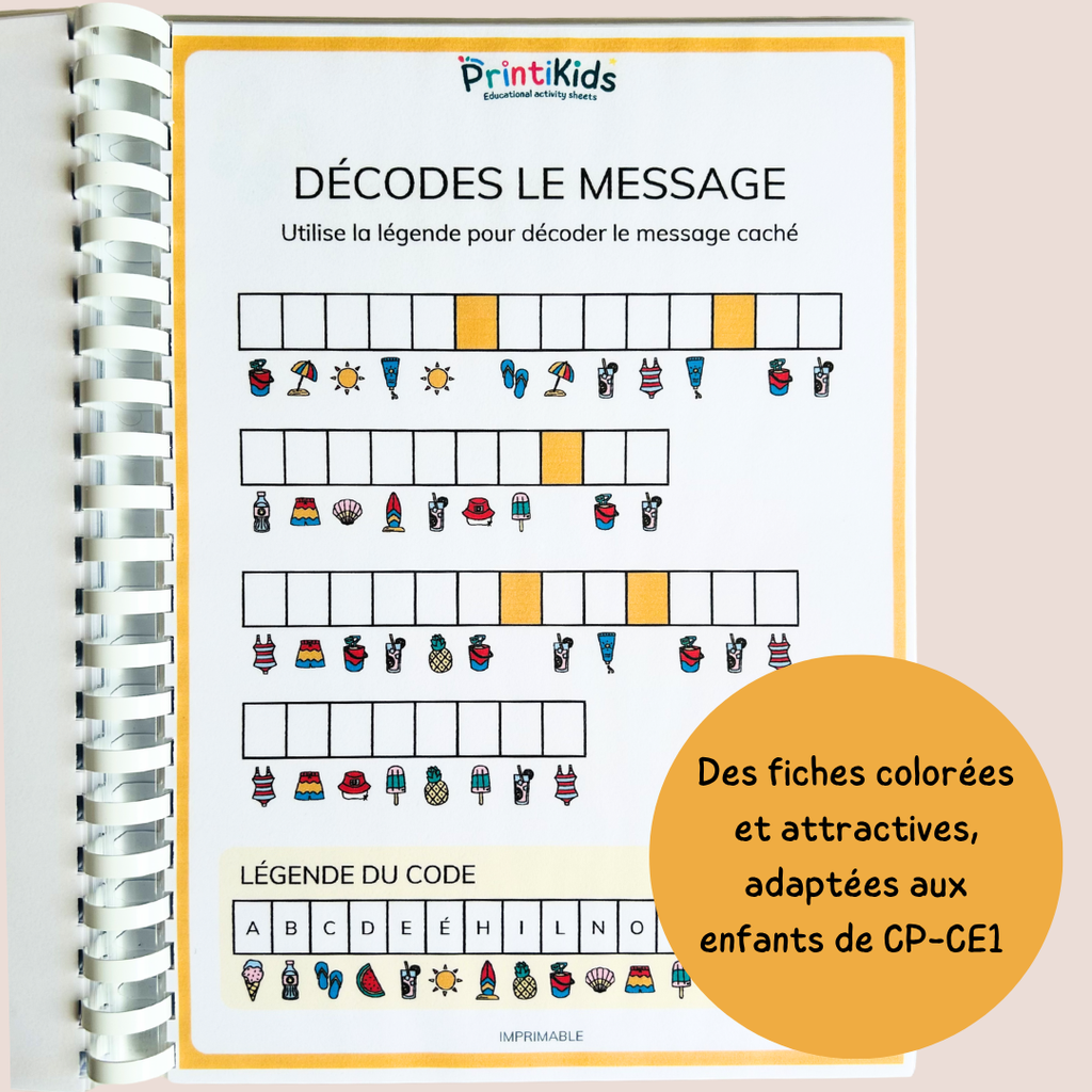 Maxi pack d'activités été – Cahier de vacances à imprimer - CP CE1