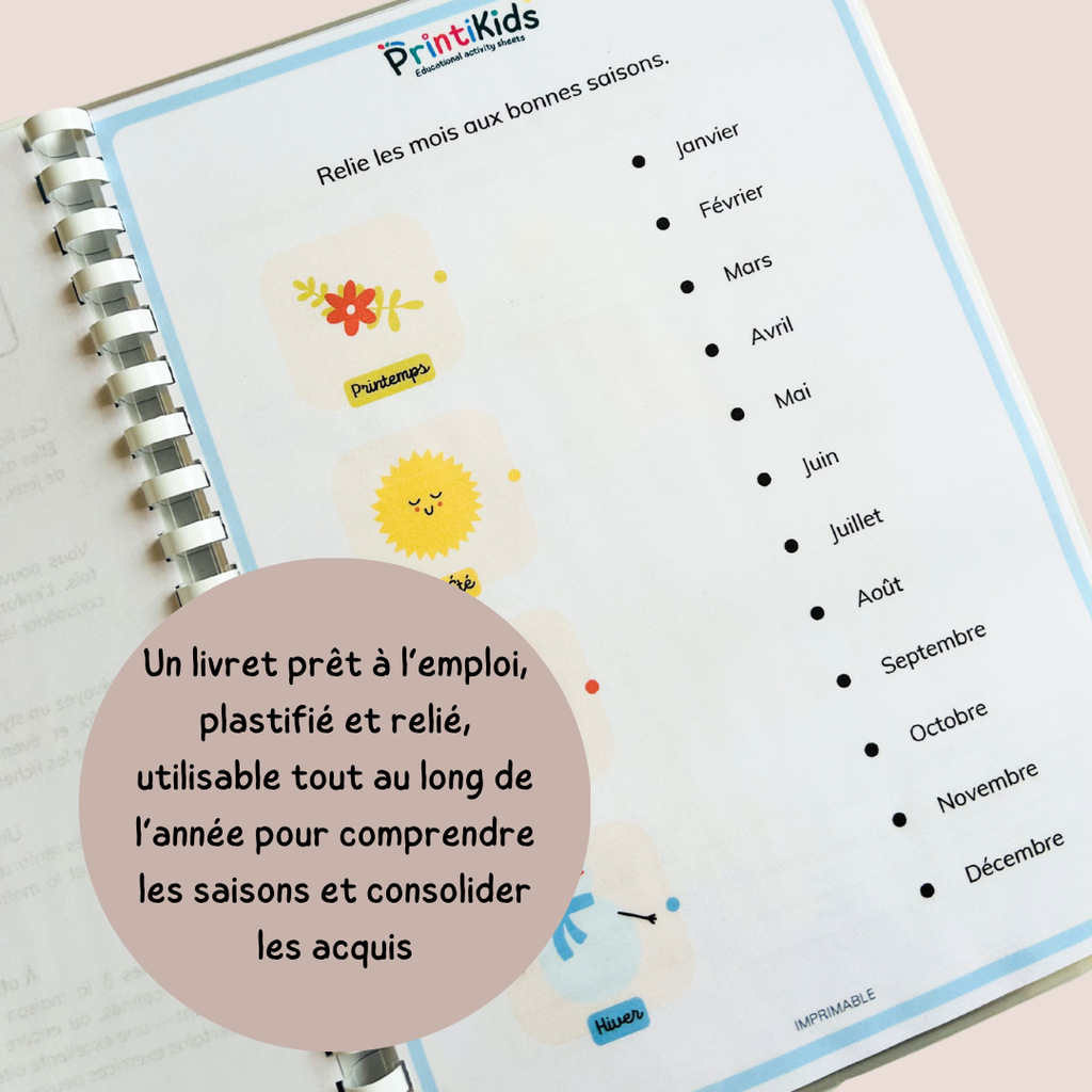 Pack d’activités les saisons – 20 fiches pédagogiques - CP CE1