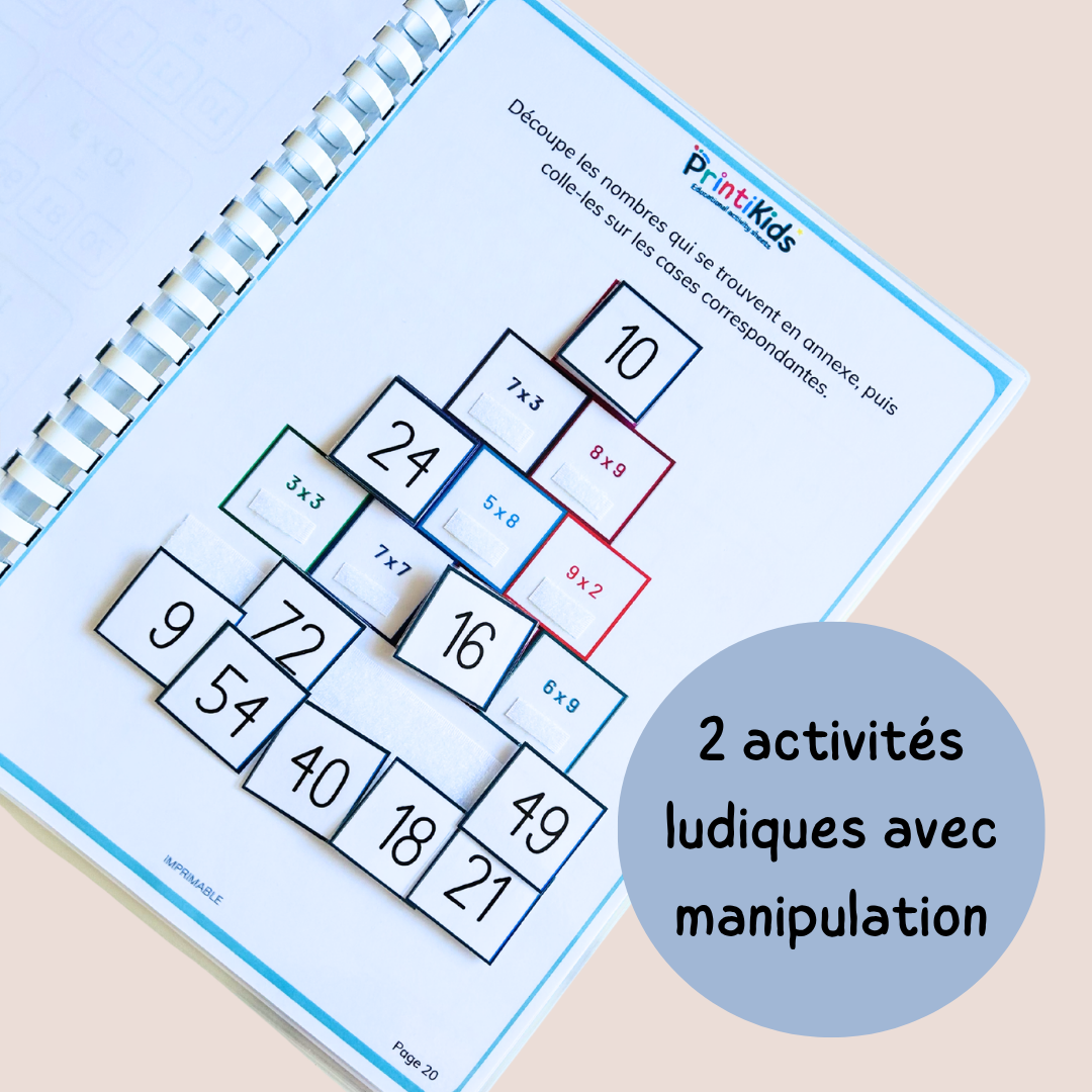 Pack d’activités multiplications – Exercices et jeux pour mémoriser les tables - CE1 CE2