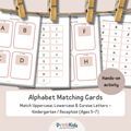 Uppercase, Lowercase & Cursive Letter Matching Activity – Kindergarten & Grade 1