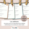 Problèmes d’additions – 24 exercices simples et progressifs - CP CE1