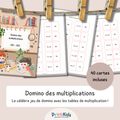 Domino des multiplications - CE1-CE2