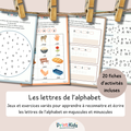 Activités alphabet – 20 fiches lettres de l’alphabet - GS - CP