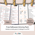 Free Halloween Activity Pack – Grade 1–2