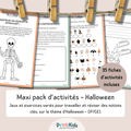 Maxi Pack d’activités Halloween – 35 activités éducatives – CP CE1