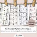 Multiplication Flashcards 1–10 – 200 Cards Math Practice (Ages 7–9 | Grade 2–3 / Year 3–4)