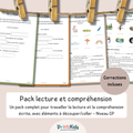 Pack de lecture à compléter – Lecture illustrée et textes à trous – CP CE1