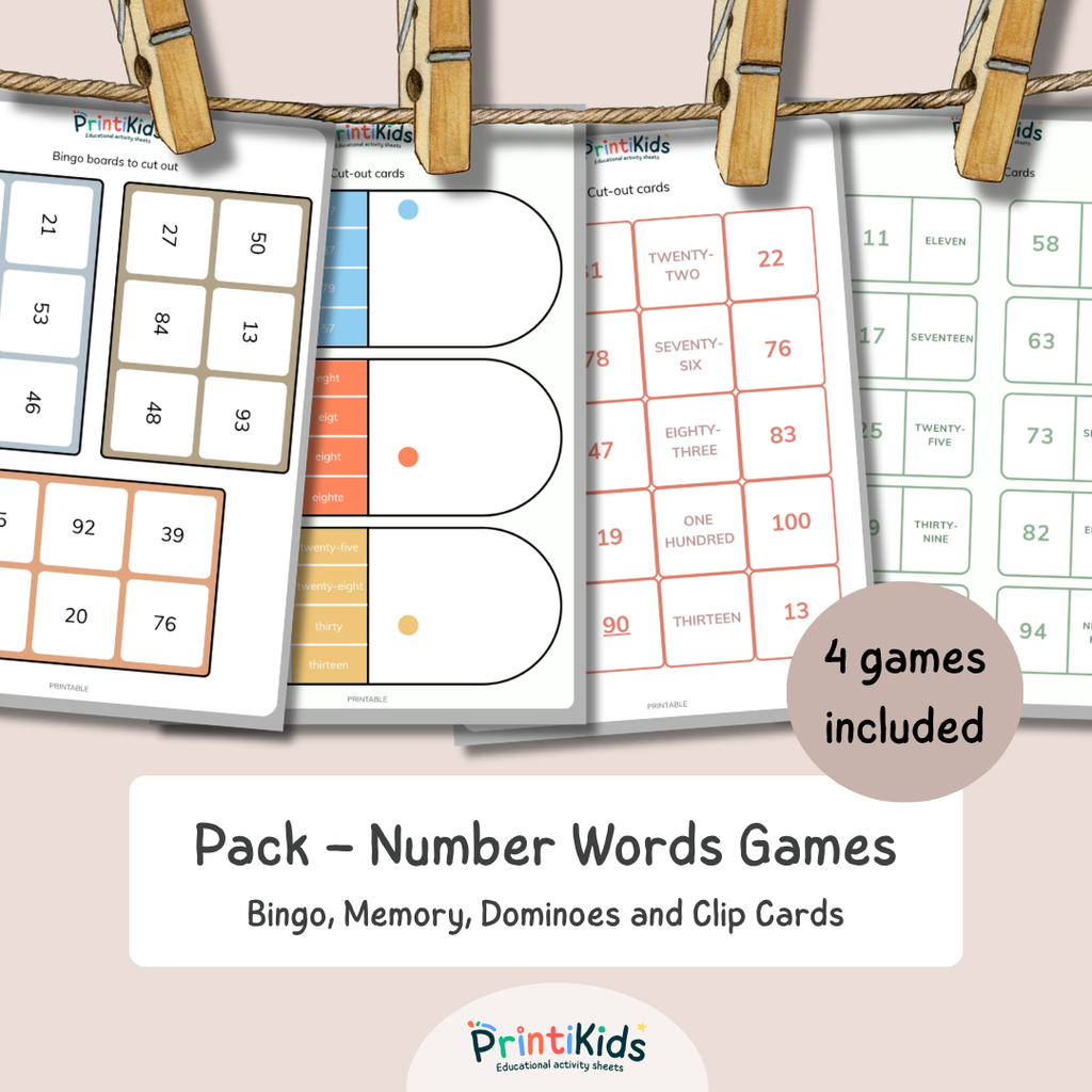 Numbers 1–100 Games Pack – 4 Activities – Grades 1–2