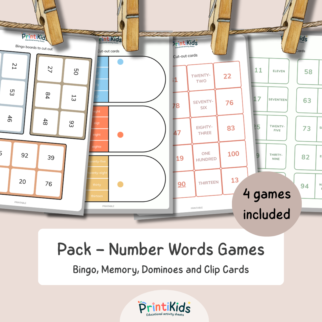 Numbers 1–100 Games Pack – 4 Activities – Grades 1–2