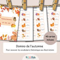 Domino de l'automne – Jeu de lecture et vocabulaire - CP CE1