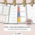 Pack - Jeux des nombres de 1 à 100 - CP - CE1