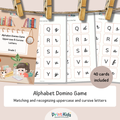 Alphabet Domino Game – Uppercase & Cursive Letters - Grade 1