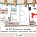 Le défi du bonhomme de neige – Jeu d’hiver gratuit – MS GS