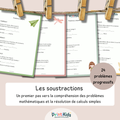 Problèmes de soustractions – 24 exercices simples et progressifs - CP CE1