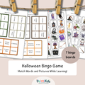 Halloween Bingo – Reading & Vocabulary Game – Grade 1–2