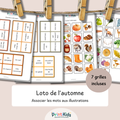 Loto de l'automne – Jeu de lecture et vocabulaire - CP CE1