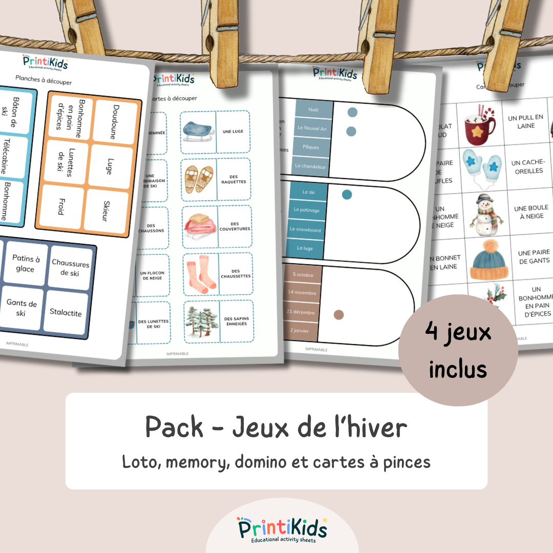 Pack - Jeux de l’hiver - CP – CE1