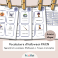 🇫🇷🇬🇧 Cartes de vocabulaire Halloween français anglais – GS CP CE1