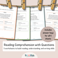 Reading Comprehension – Short Stories with Questions - Grade 1