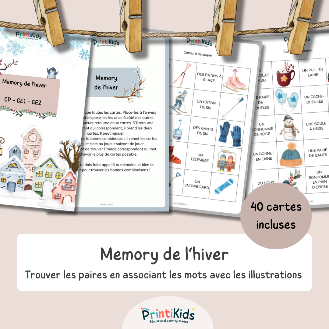 Memory de l’hiver - CP – CE1