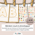 Alphabet et phonologie – activités lettres et sons avec découpage et collage - GS CP