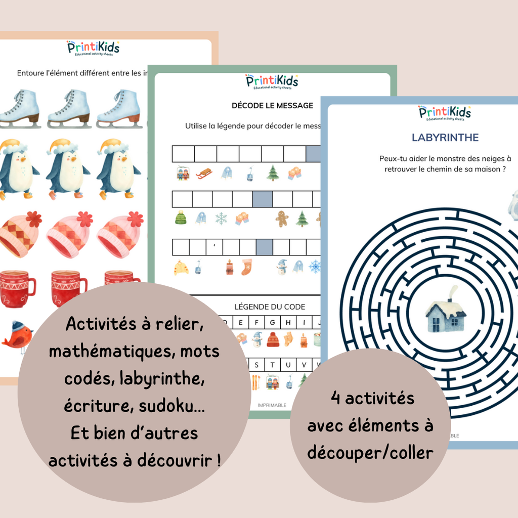Pack d’activités de l’hiver – CP - CE1