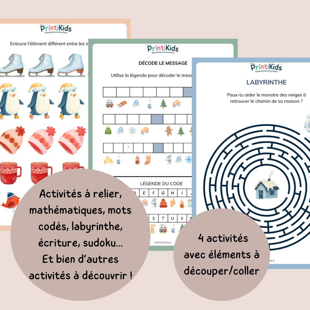 Pack d’activités de l’hiver – CP - CE1