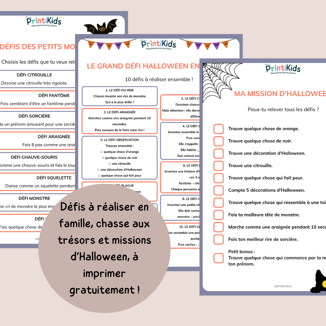 Pack d’activités Halloween gratuit à imprimer - CP CE1
