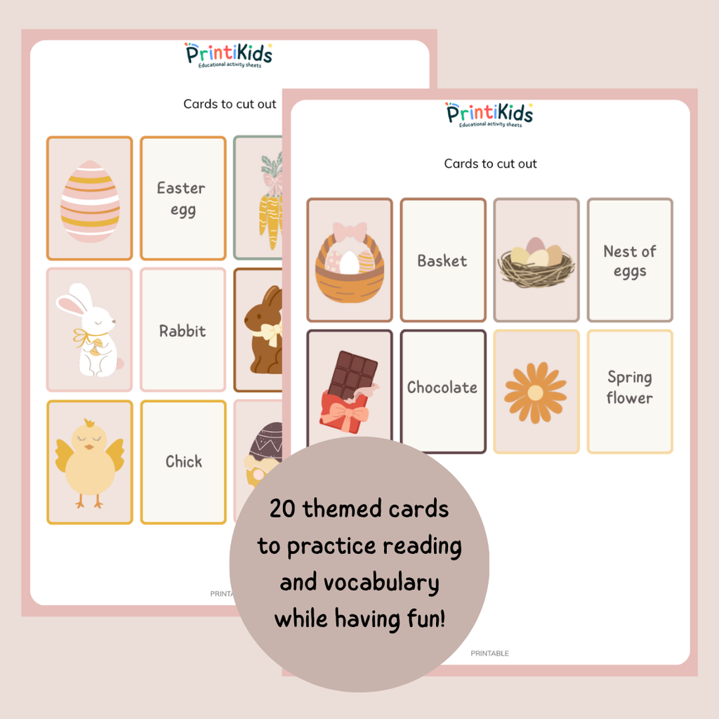 Easter Memory Game FREE – Match Words and Pictures | Kindergarten to Grade 2