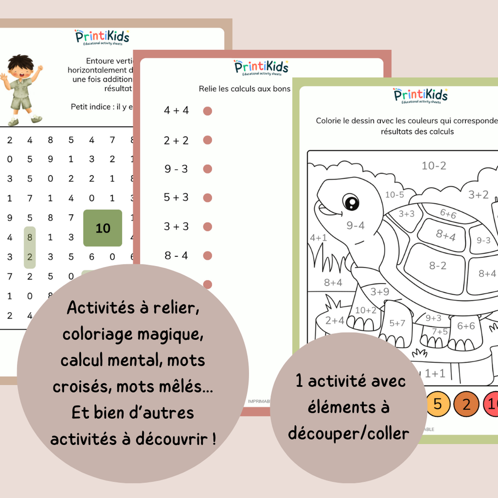 Pack d’activités – Additions & Soustractions - CP - CE1