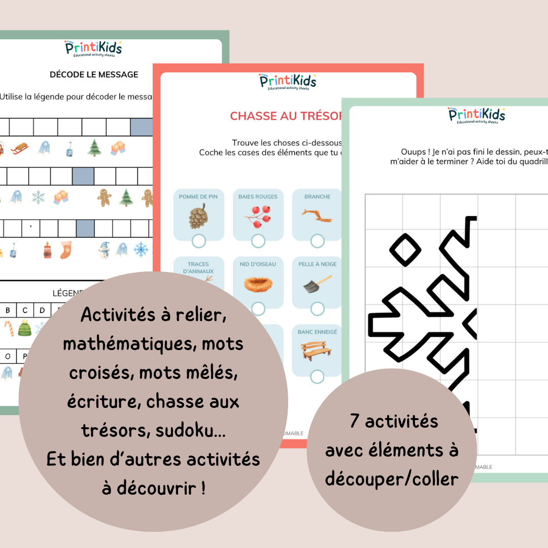 Maxi pack d’activités de l’hiver – CP - CE1