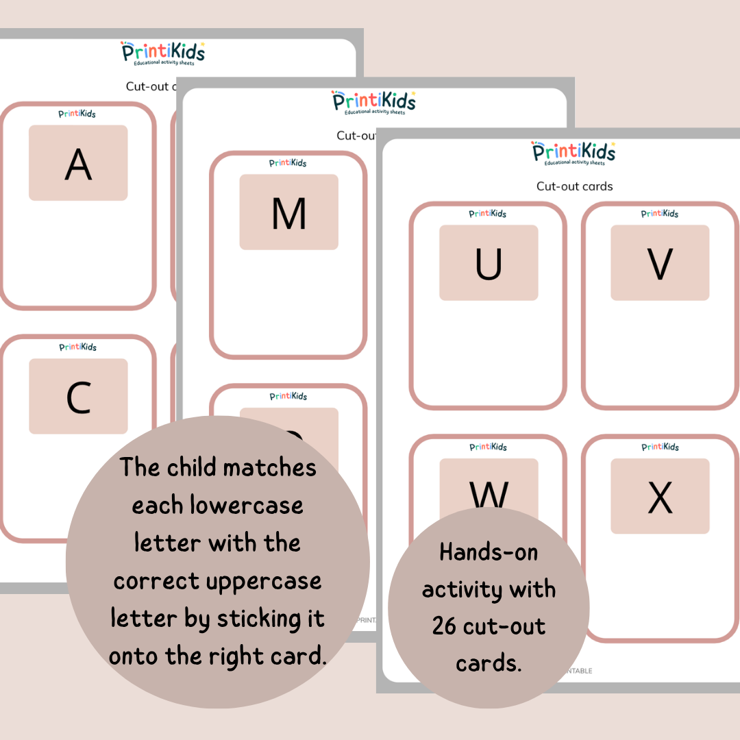 Alphabet Matching Activity Uppercase and Lowercase Letters Printable – Kindergarten Reception (Ages 5–6)