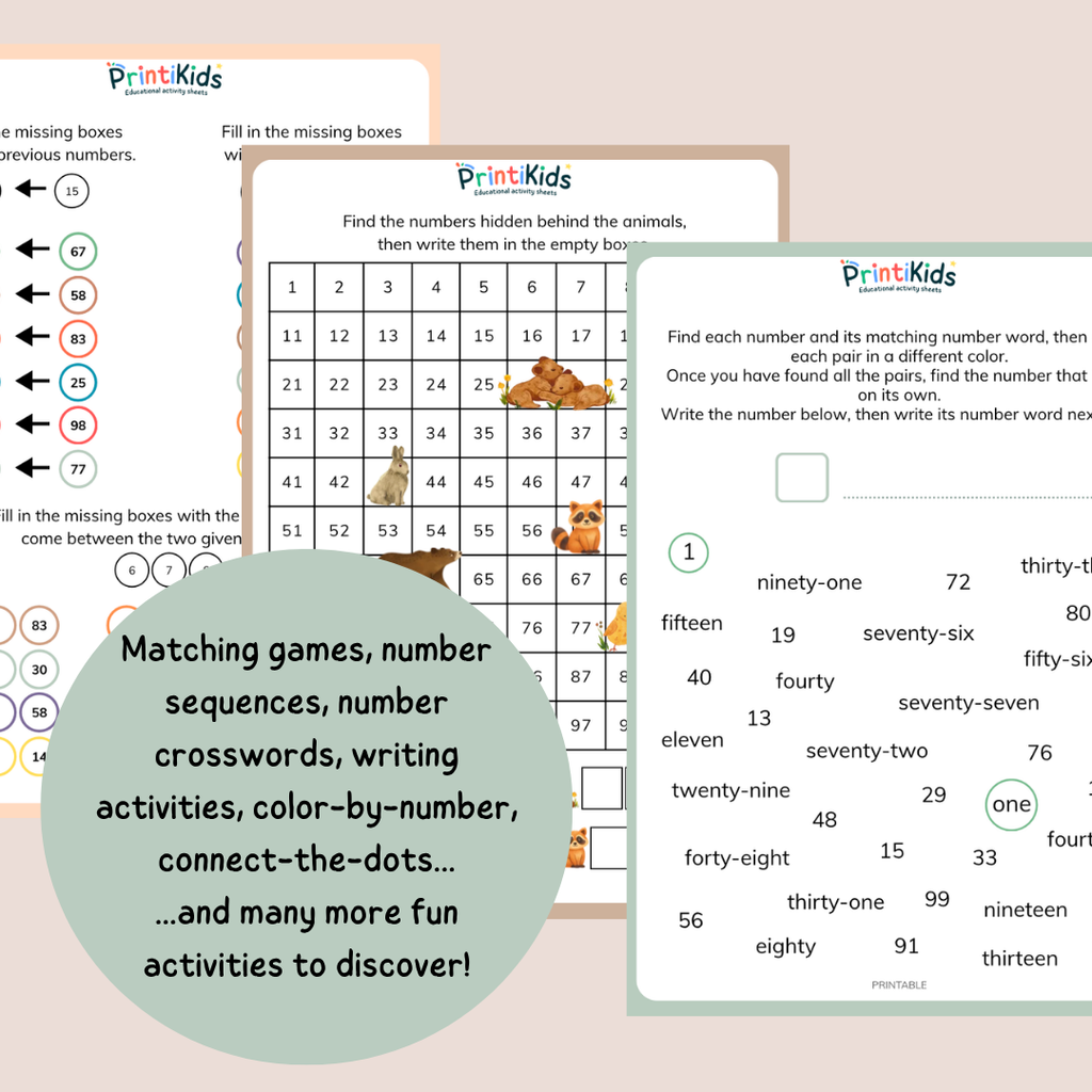 Number Words to 100 Activity Pack - Grade 1 / Year 2