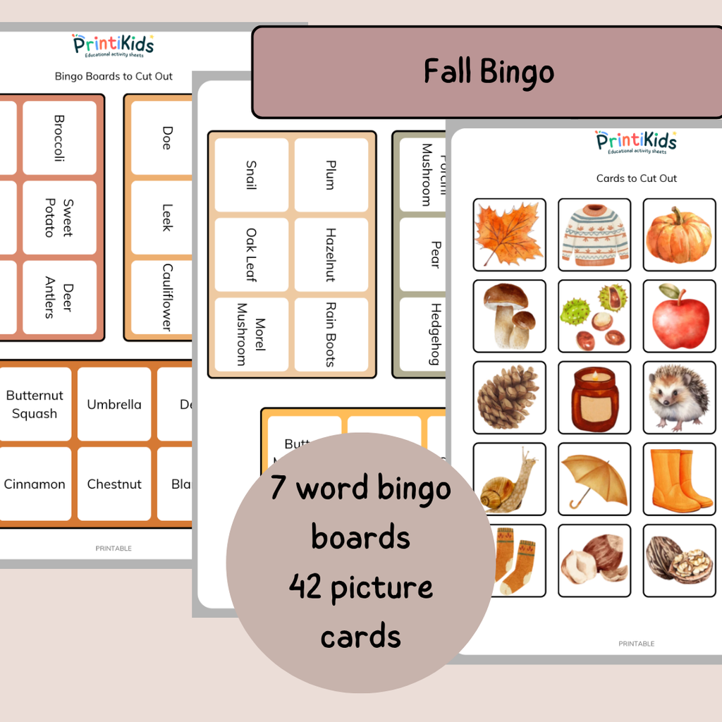 Fall Games Pack – 4 Reading & Vocabulary Games – Grade 1–2