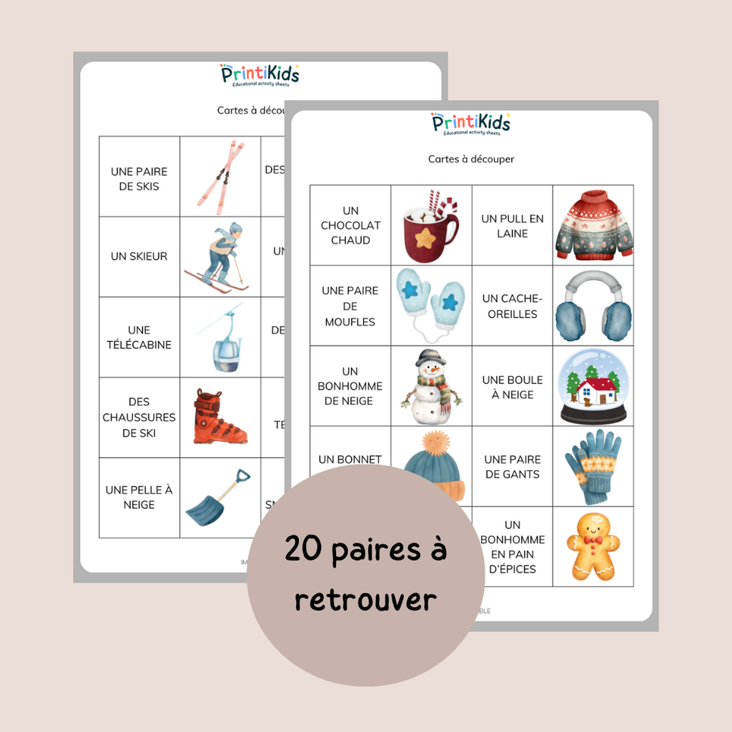 Memory de l’hiver - CP – CE1