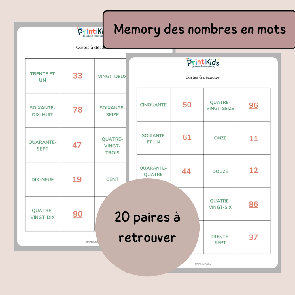 Pack - Jeux des nombres de 1 à 100 - CP - CE1