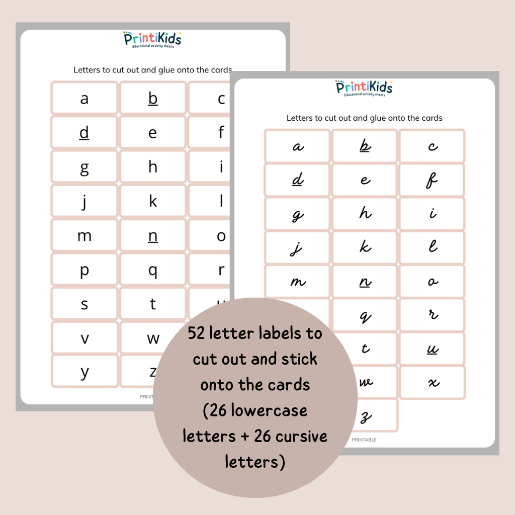 Uppercase, Lowercase & Cursive Letter Matching Activity – Kindergarten & Grade 1