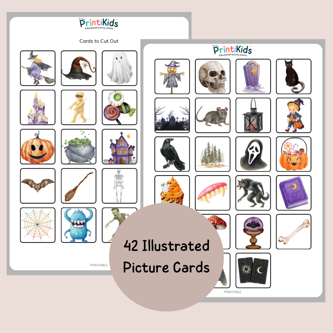 Halloween Bingo – Reading & Vocabulary Game – Grade 1–2