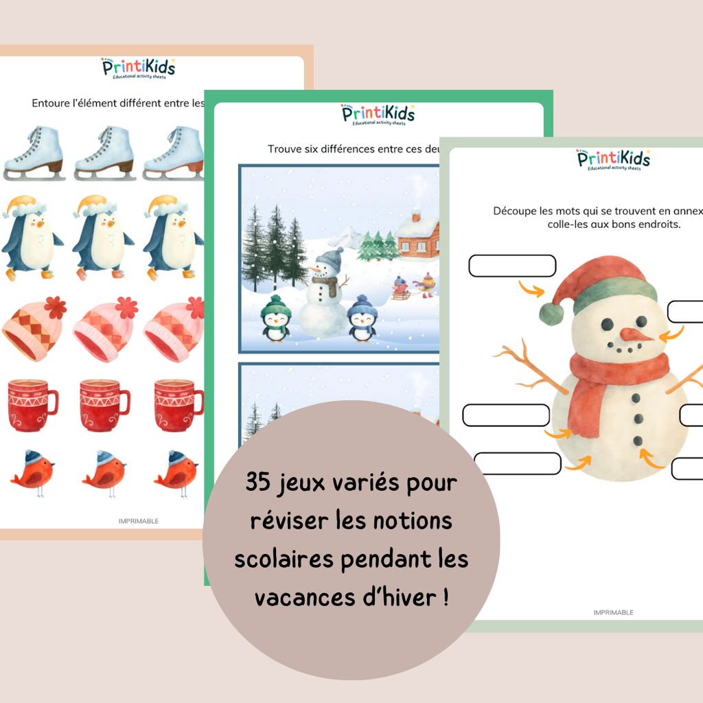 Maxi pack d’activités de l’hiver – CP - CE1