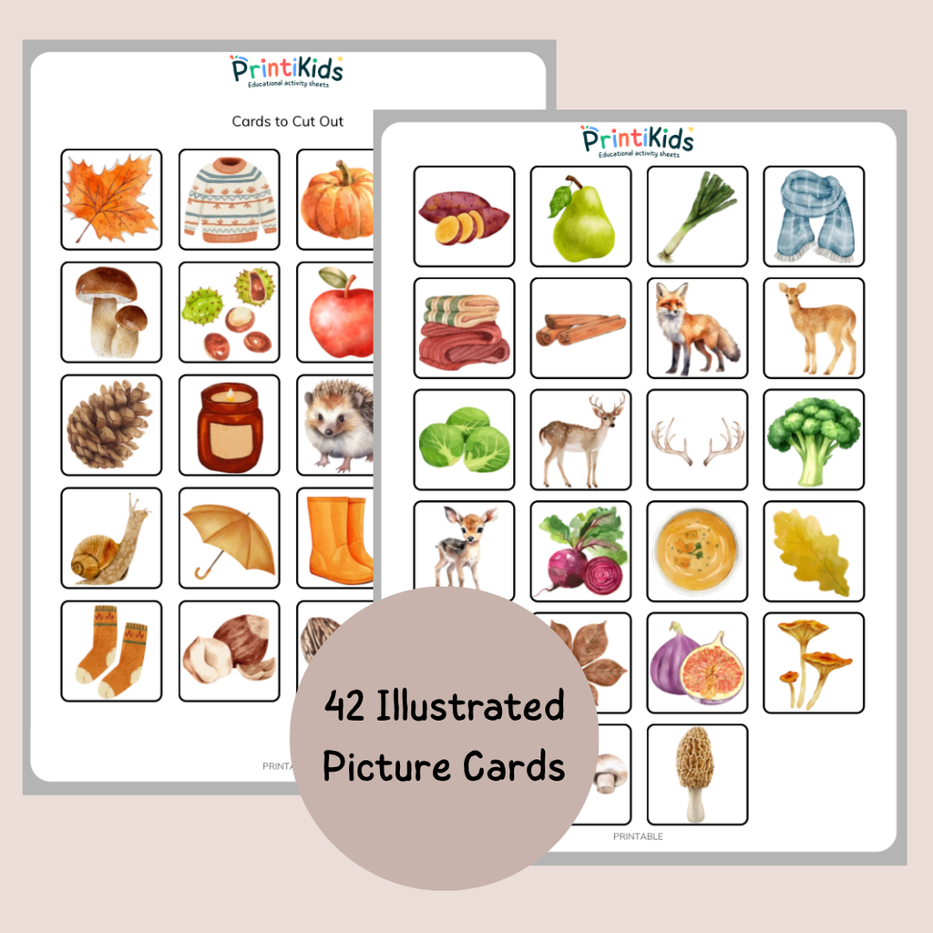 Fall Bingo – Printable Reading & Vocabulary Game – Grade 1–2