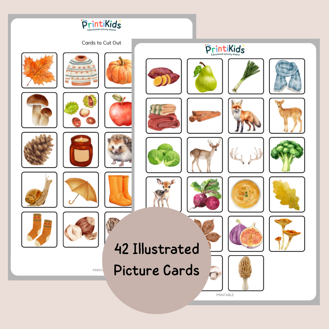 Fall Bingo – Printable Reading & Vocabulary Game – Grade 1–2