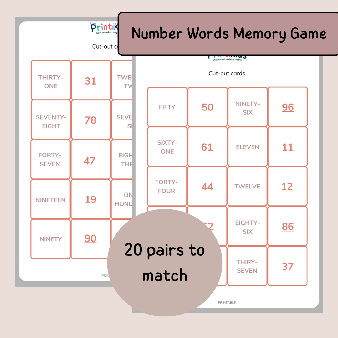 Numbers 1–100 Games Pack – 4 Activities – Grades 1–2