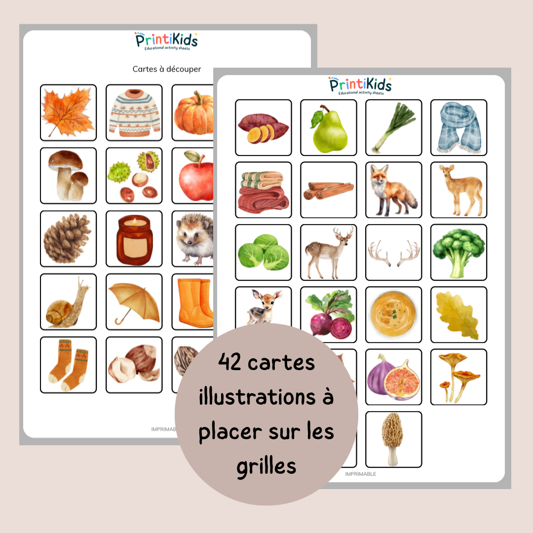 Loto de l'automne – Jeu de lecture et vocabulaire - CP CE1