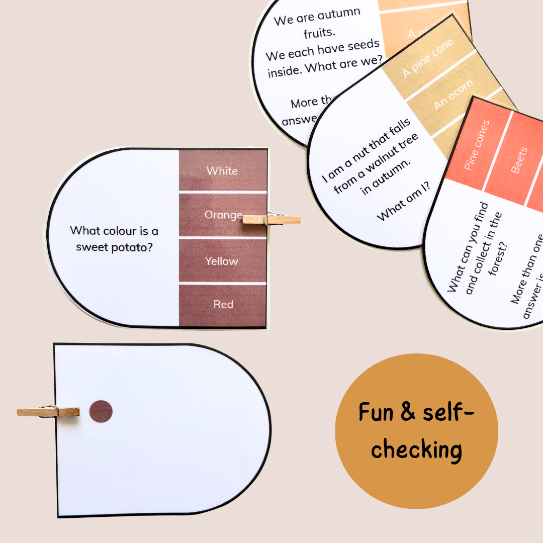 Fall Clip Cards – Reading & Comprehension - Grade 1–3