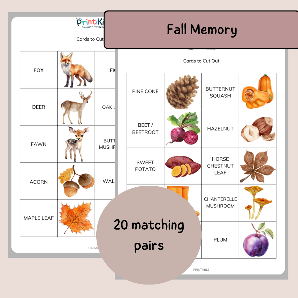 Fall Games Pack – 4 Reading & Vocabulary Games – Grade 1–2
